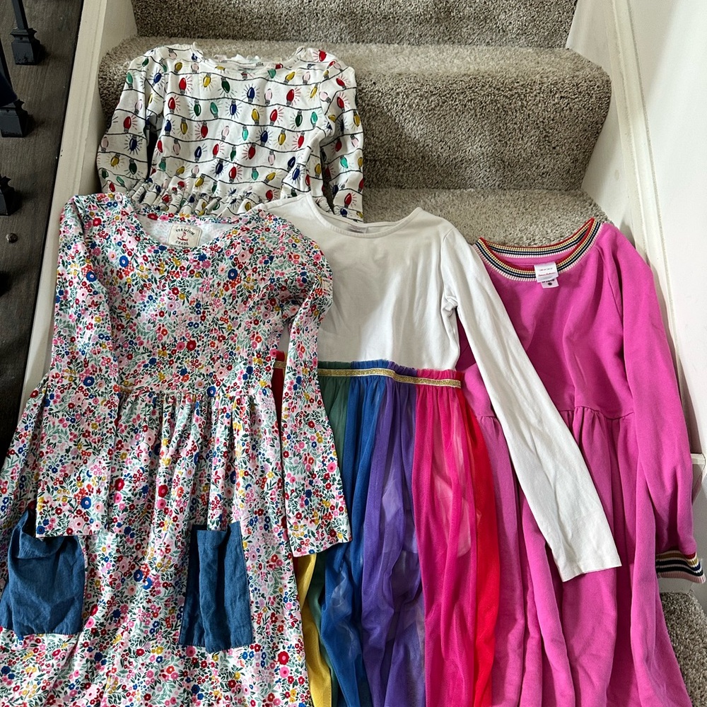 Hanna Andersson holiday christmas Kids Dress Collection Sz 10-12